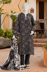 PRINTED TEXTURED VISCOSE 3PCS UNSTITCHED