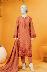 EMBROIDERED KHADDAR 3PCS UNSTITCHED