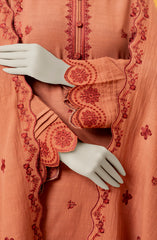 EMBROIDERED KHADDAR 3PCS UNSTITCHED
