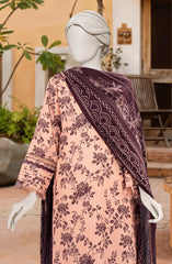 PRINTED TEXTURED VISCOSE 3PCS UNSTITCHED