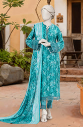 PRINTED TEXTURED VISCOSE 3PCS UNSTITCHED