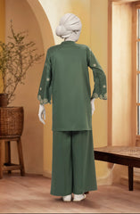 EMBROIDERED VISCOSE STITCHED 2 PIECE