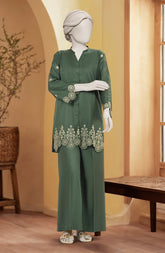 EMBROIDERED VISCOSE STITCHED 2 PIECE