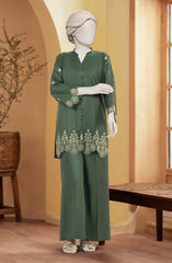 EMBROIDERED VISCOSE STITCHED 2 PIECE