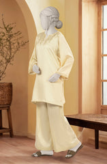 EMBROIDERED VISCOSE STITCHED 2 PIECE