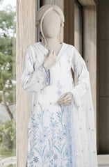EMBROIDERED CAMBRIC 3PCS UNSTITCHED