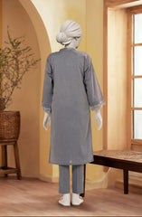 EMBROIDERED CHAMBRAY STITCHED 2 PIECE