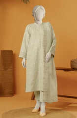 EMBROIDERED RAW SILK 3 PCS UNSTITCHED