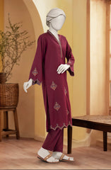 EMBROIDERED CHAMBRAY STITCHED 2 PIECE