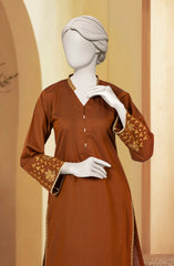 EMBROIDERED CHAMBRAY STITCHED 2 PIECE