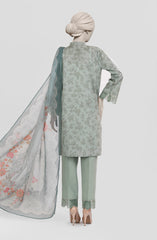 EMBROIDERED PRINTED LAWN 3PCS UNSTITCHED