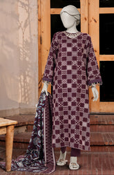 PRINTED COTTON VISCOSE 3PCS UNSTITCHED