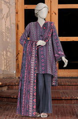 PRINTED COTTON VISCOSE 3PCS UNSTITCHED