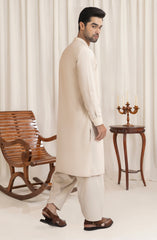 LIGHT-BEIGE BLENDED KAMEEZ SHALWAR