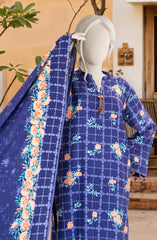 PRINTED TEXTURED VISCOSE 3PCS UNSTITCHED