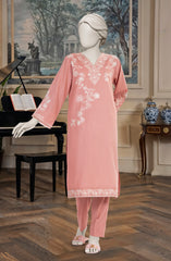 EMBROIDERED CROSS HATCH STITCHED 2 PIECE