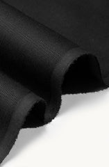 BLACK BLENDED UNSTITCHED