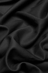 BLACK BLENDED UNSTITCHED