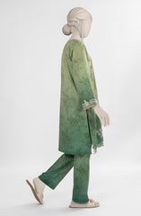 PRINTED EMBROIDERED CAMBRIC STITCHED 2 PIECE