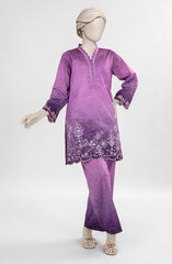 EMBROIDERED CAMBRIC STITCHED 2 PIECE