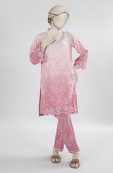 EMBROIDERED CAMBRIC STITCHED 2 PIECE