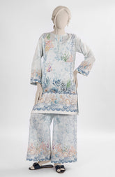 PRINTED CAMBRIC STITCHED 2 PIECE