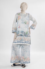 PRINTED CAMBRIC STITCHED 2 PIECE