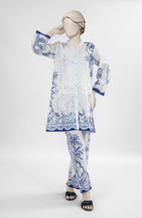 PRINTED CAMBRIC STITCHED 2 PIECE