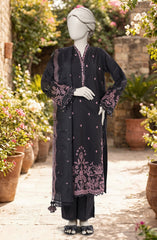 EMBROIDERED CAMBRIC 3PCS UNSTITCHED