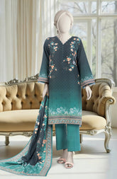 PRINTED KHADDAR 3PCS UNSTITCHED