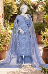 EMBROIDERED CAMBRIC 3PCS UNSTITCHED