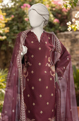 EMBROIDERED CAMBRIC 3PCS UNSTITCHED