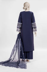 EMBROIDERED CAMBRIC 3PCS UNSTITCHED