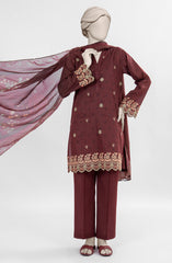 EMBROIDERED PRINTED LAWN 3PCS UNSTITCHED