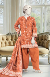 PRINTED KHADDAR 3PCS UNSTITCHED