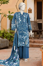 PRINTED TEXTURED VISCOSE 3PCS UNSTITCHED