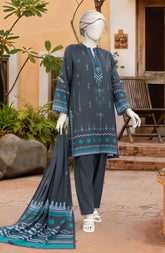 PRINTED TEXTURED VISCOSE 3PCS UNSTITCHED