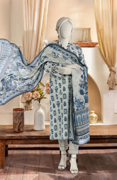 PRINTED TEXTURED CAMBRIC 3PCS UNSTITCHED