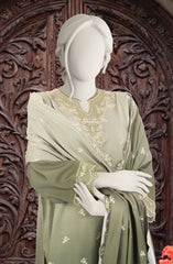 EMBROIDERED TWILL VISCOSE 3 PCS UNSTITCHED