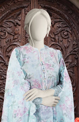 EMBROIDERED TWILL VISCOSE 3 PCS UNSTITCHED