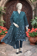 EMBROIDERED TWILL VISCOSE 3 PCS UNSTITCHED