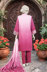 EMBROIDERED TWILL VISCOSE 3 PCS UNSTITCHED