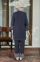 EMBROIDERED CAMBRIC STITCHED 2 PIECE