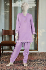 EMBROIDERED CAMBRIC STITCHED 2 PIECE