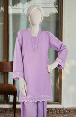 EMBROIDERED CAMBRIC STITCHED 2 PIECE