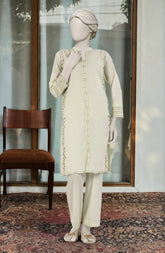 EMBROIDERED CAMBRIC 2 PCS STITCHED