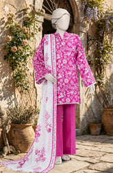 PRINTED TEXTURED LAWN 3PCS UNSTITCHED