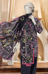 PRINTED TEXTURED CAMBRIC 3PCS UNSTITCHED