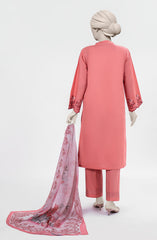 EMBROIDERED CAMBRIC STITCHED 3 PIECE