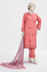 EMBROIDERED CAMBRIC STITCHED 3 PIECE